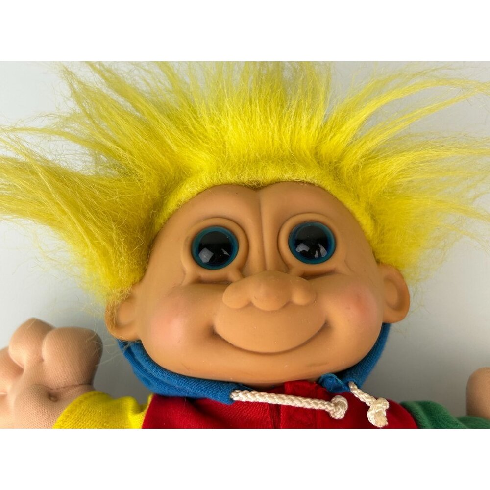 Troll Kidz "Buster" by Russ Stuffed w/ Tags Hoodie Vintage Toy Collectible Doll - Picture 10 of 16